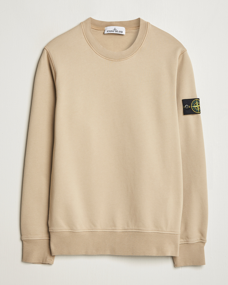 Herre | Trøjer | Stone Island | Garment Dyed Fleece Sweatshirt Desert