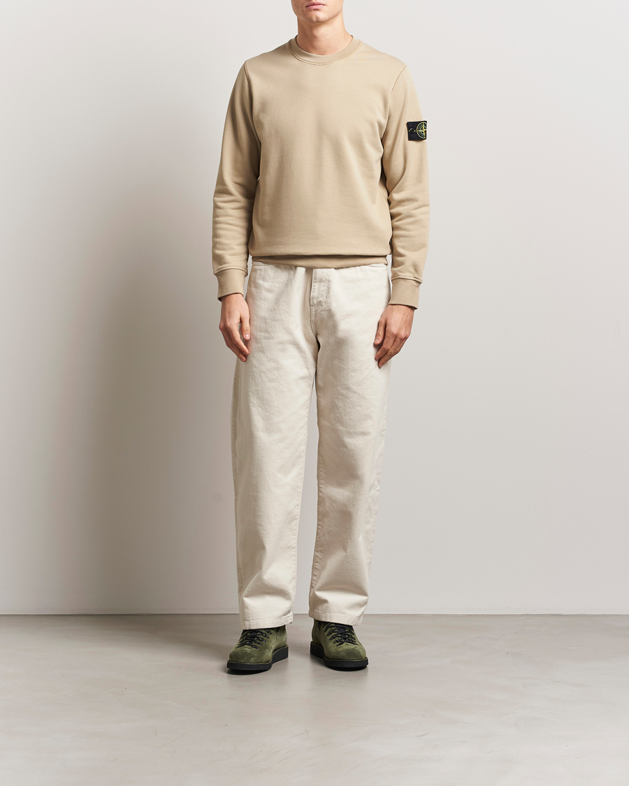 Herre | Trøjer | Stone Island | Garment Dyed Fleece Sweatshirt Desert