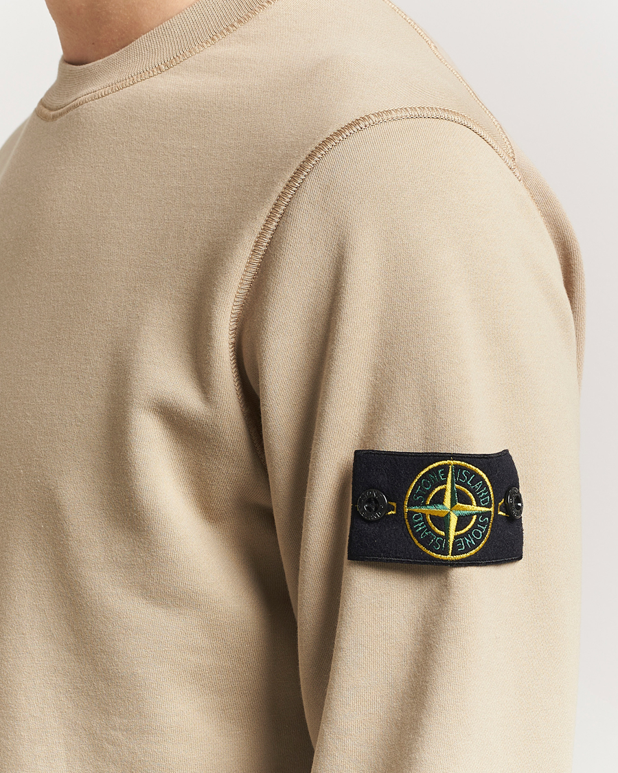 Herre | Trøjer | Stone Island | Garment Dyed Fleece Sweatshirt Desert