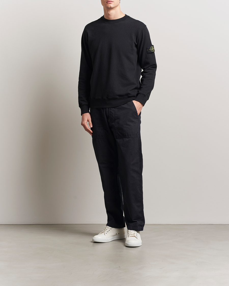Herre | Bukser | Stone Island | Brushed Cotton Canvas Fatigue Pants Navy Blue