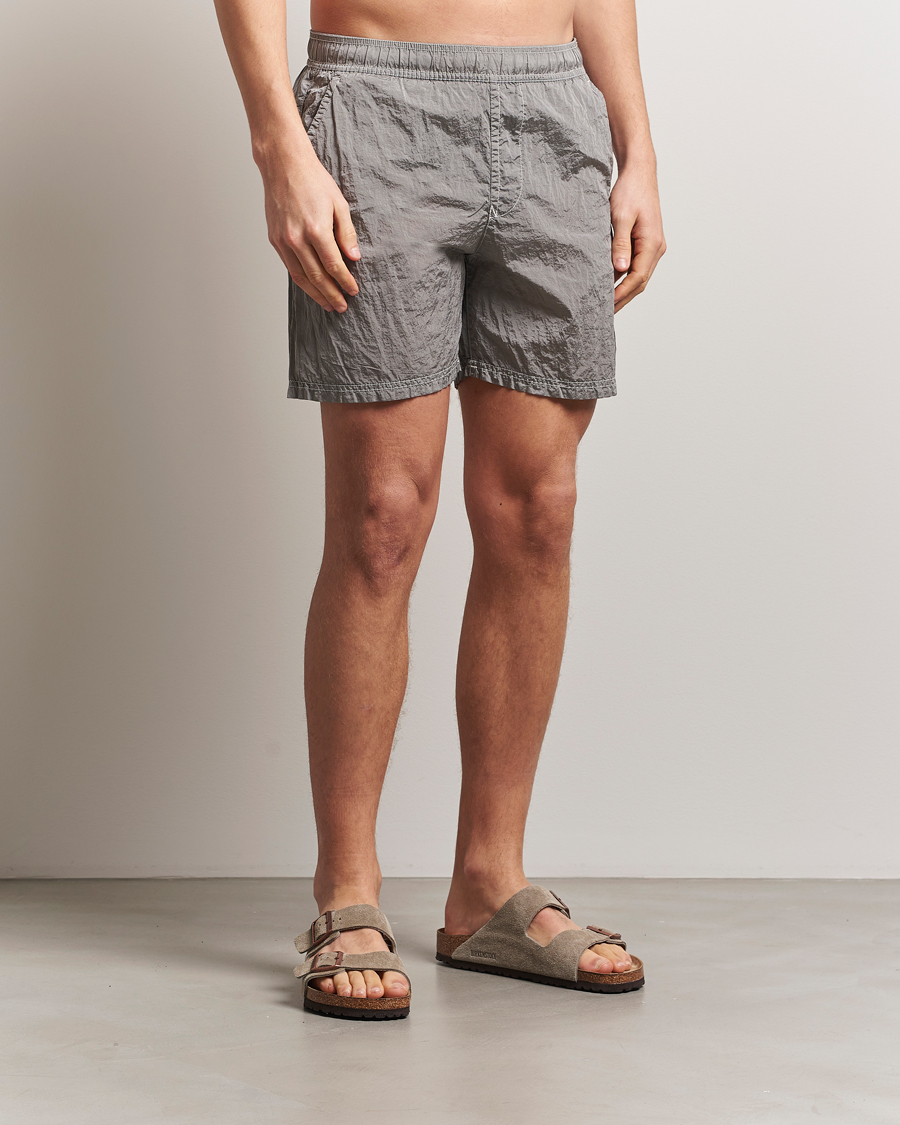 Herre | Badebukser | Stone Island | Nylon Metal Econyl Swimshorts Pearl Grey