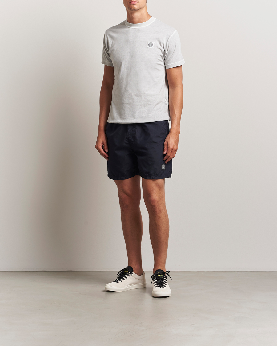 Herre | Badebukser | Stone Island | Brushed Nylon Swimshorts Navy Blue