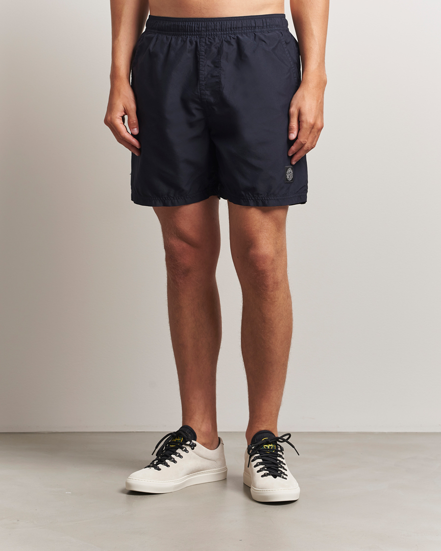 Herre | Badebukser | Stone Island | Brushed Nylon Swimshorts Navy Blue
