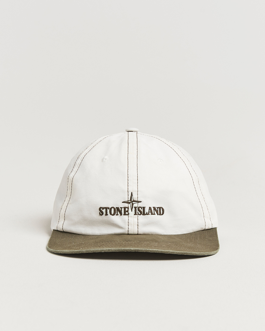 Herre | Hatte & kasketter | Stone Island | Tela Resinata Block Colour Cap Military Green