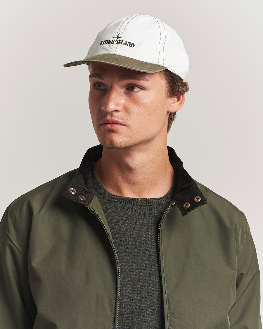 Herre | Hatte & kasketter | Stone Island | Tela Resinata Block Colour Cap Military Green
