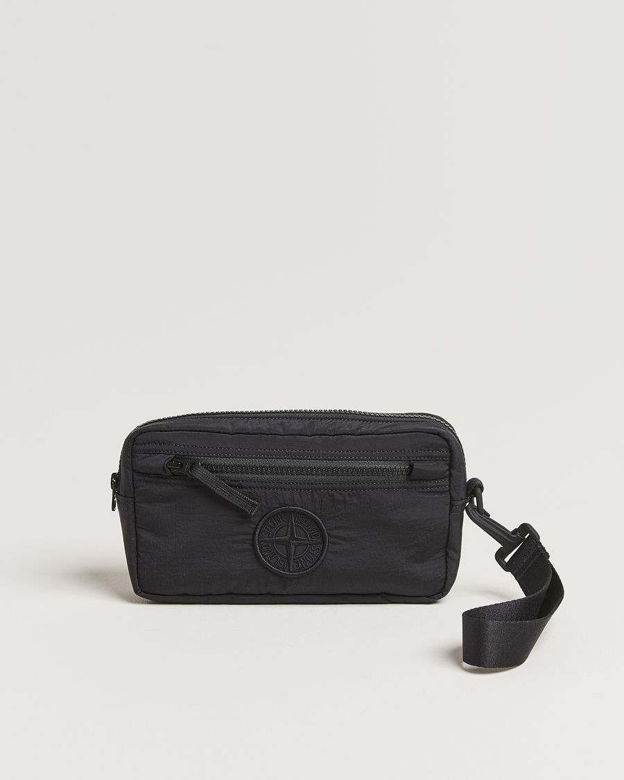 Herre | Stone Island Nylon Metal Pouch Black | Stone Island | Nylon Metal Pouch Black