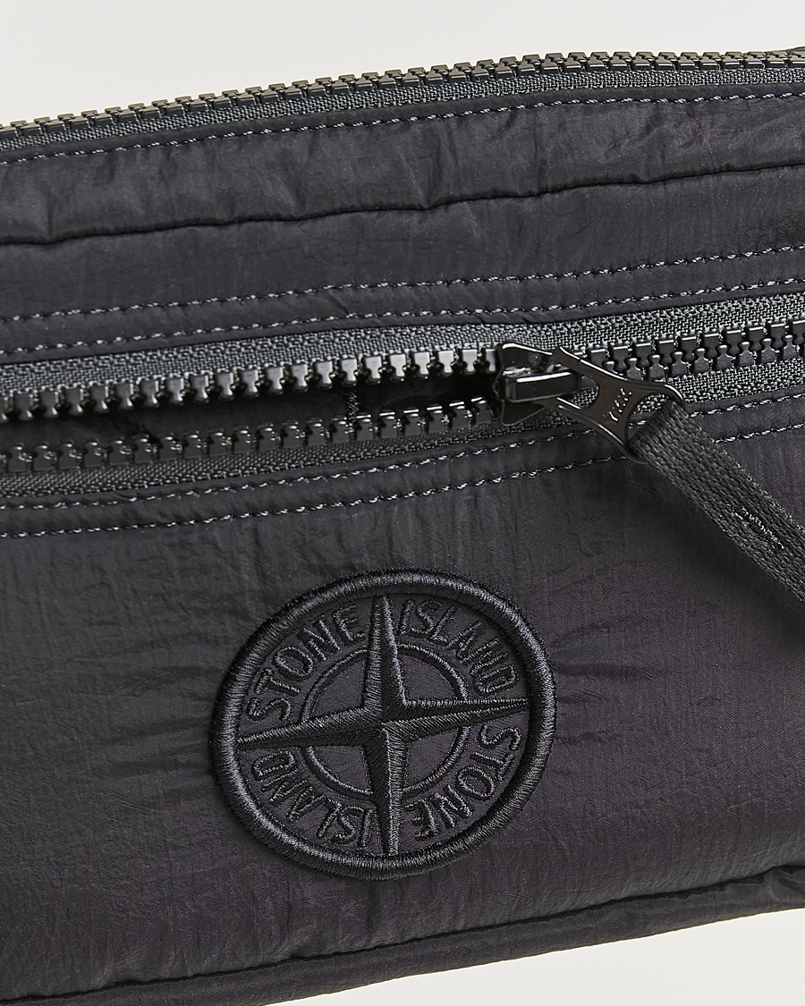Herre | Stone Island Nylon Metal Pouch Black | Stone Island | Nylon Metal Pouch Black