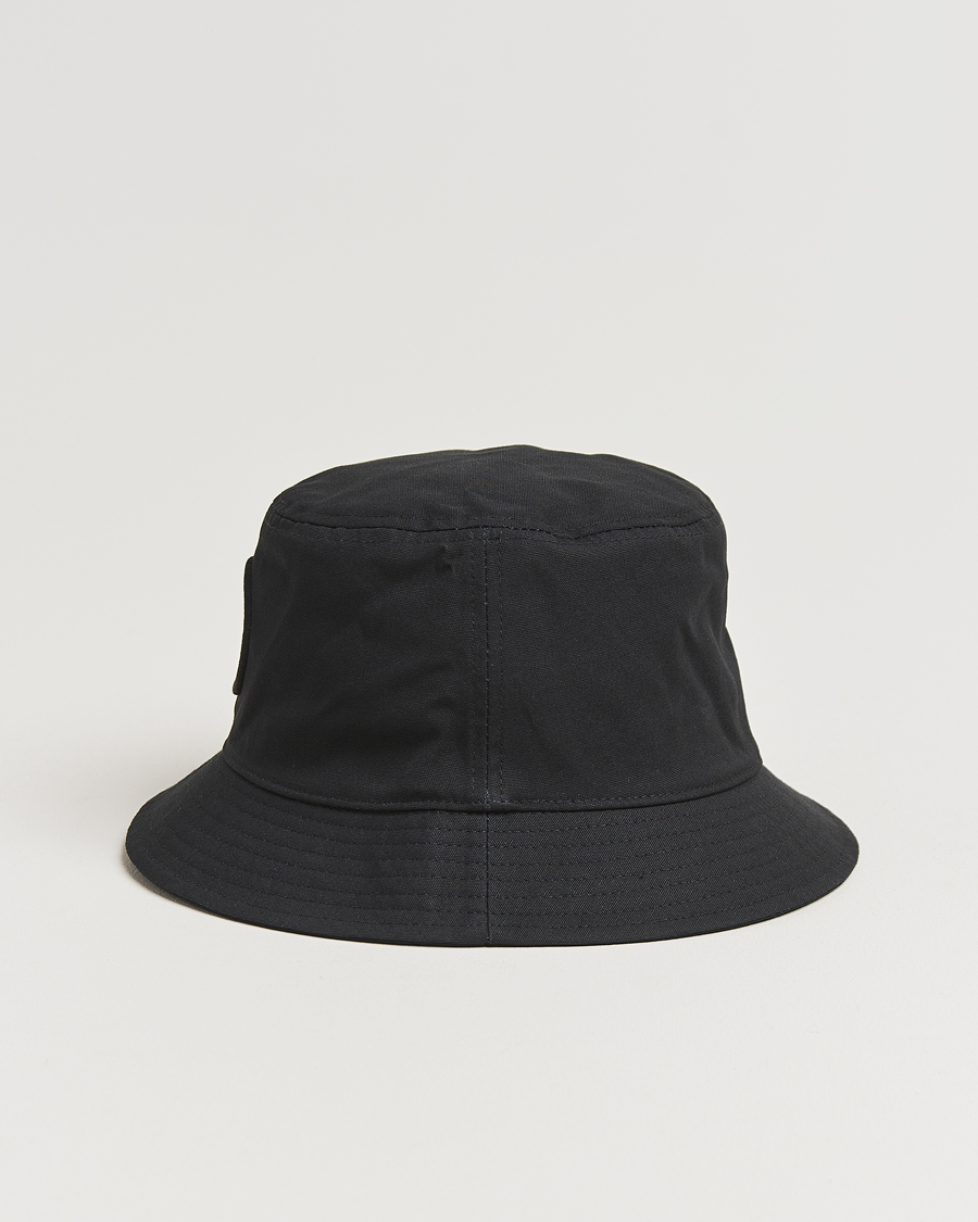 Herre | Stone Island Logo Bucket Hat Black | Stone Island | Logo Bucket Hat Black