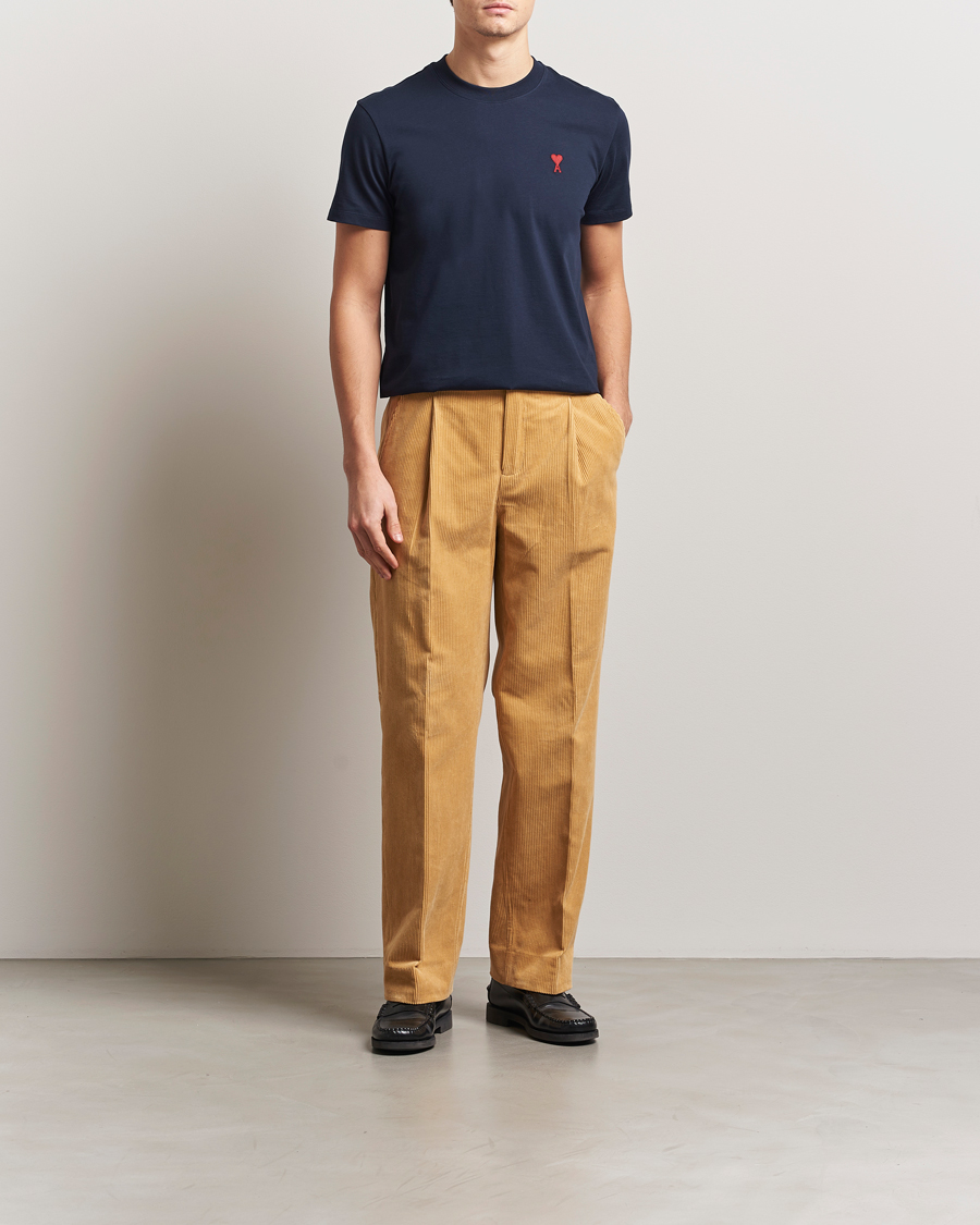 Herre | T-Shirts | AMI | Heart Logo T-Shirt Navy