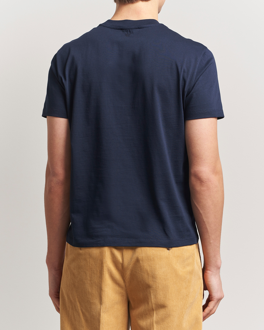 Herre | T-Shirts | AMI | Heart Logo T-Shirt Night Blue