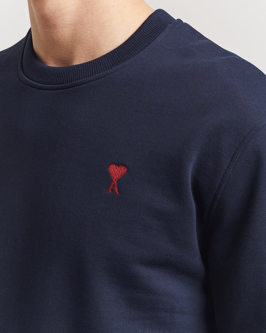 Herre | Trøjer | AMI | Heart Logo Sweatshirt Night Blue