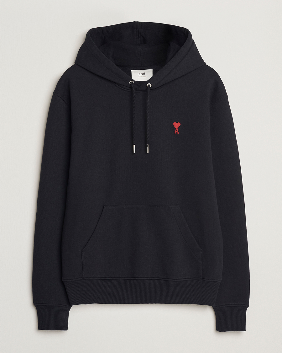Herre | Trøjer | AMI | Heart Logo Hoodie Black