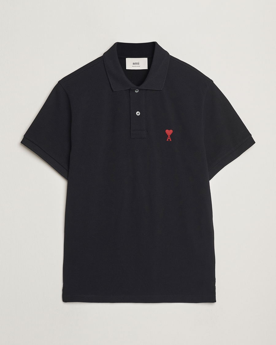 Herre | Polotrøjer | AMI | Heart Logo Polo Black