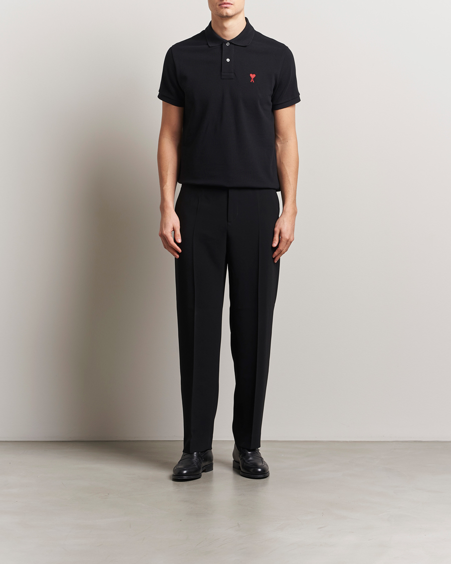 Herre | Polotrøjer | AMI | Heart Logo Polo Black