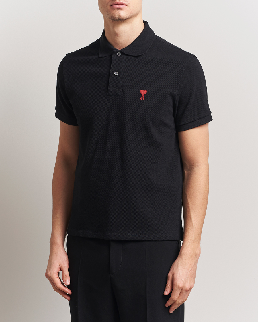 Herre | Polotrøjer | AMI | Heart Logo Polo Black