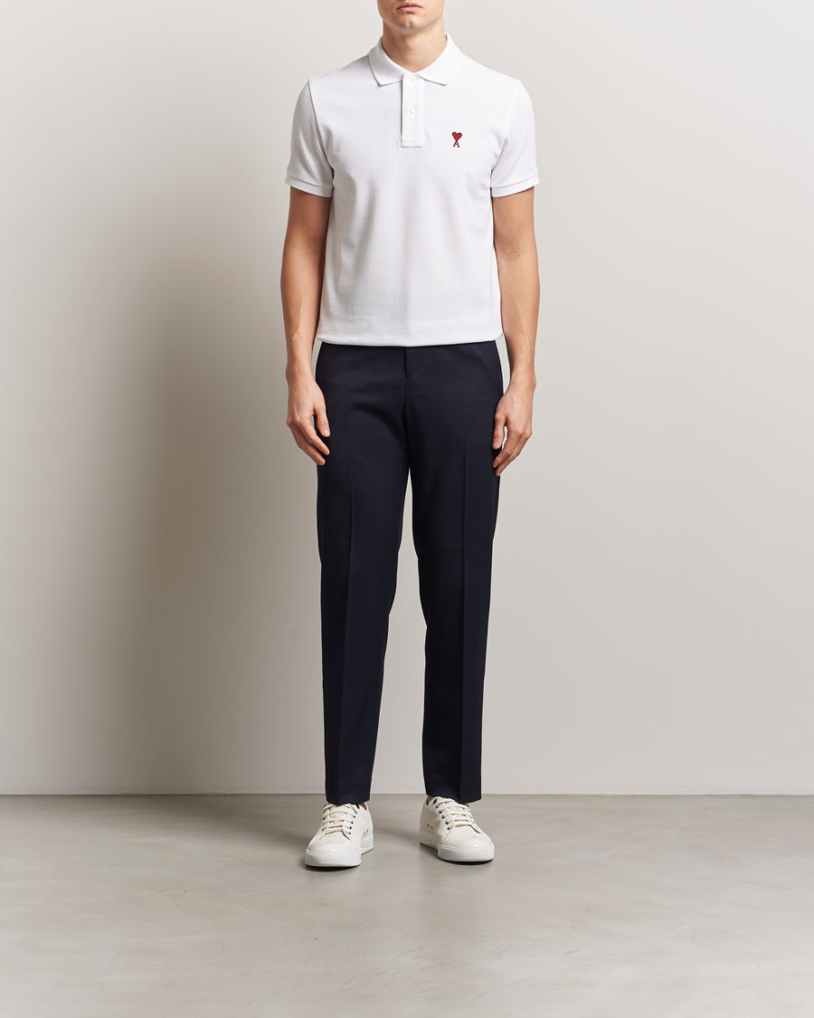 Herre | Polotrøjer | AMI | Heart Logo Polo White