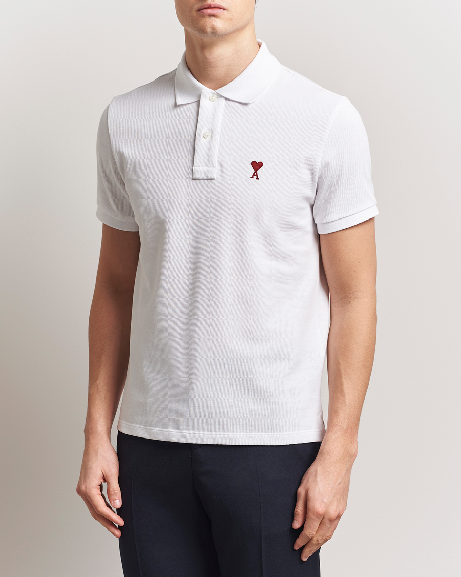 Herre | Polotrøjer | AMI | Heart Logo Polo White