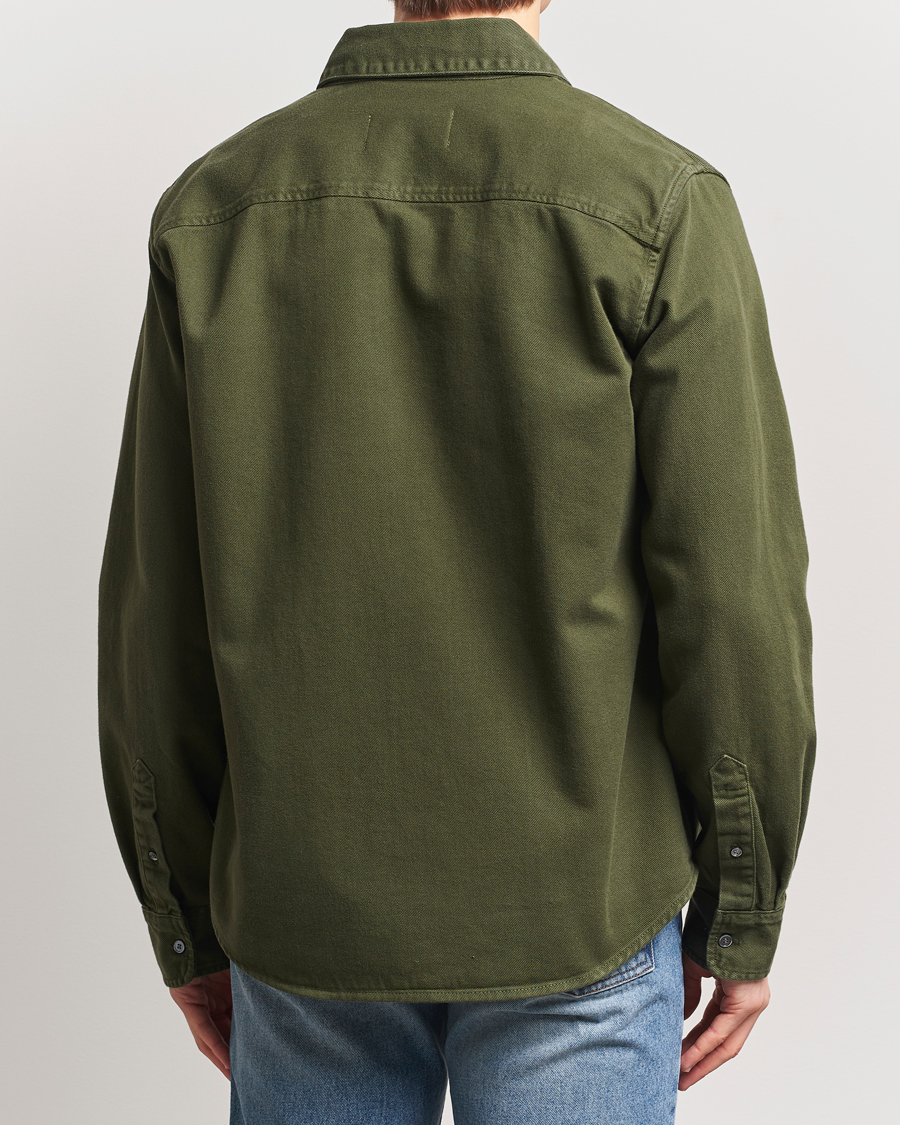 Herre | Skjorter | AMI | Tonal Heart Logo Twill Shirt Loden