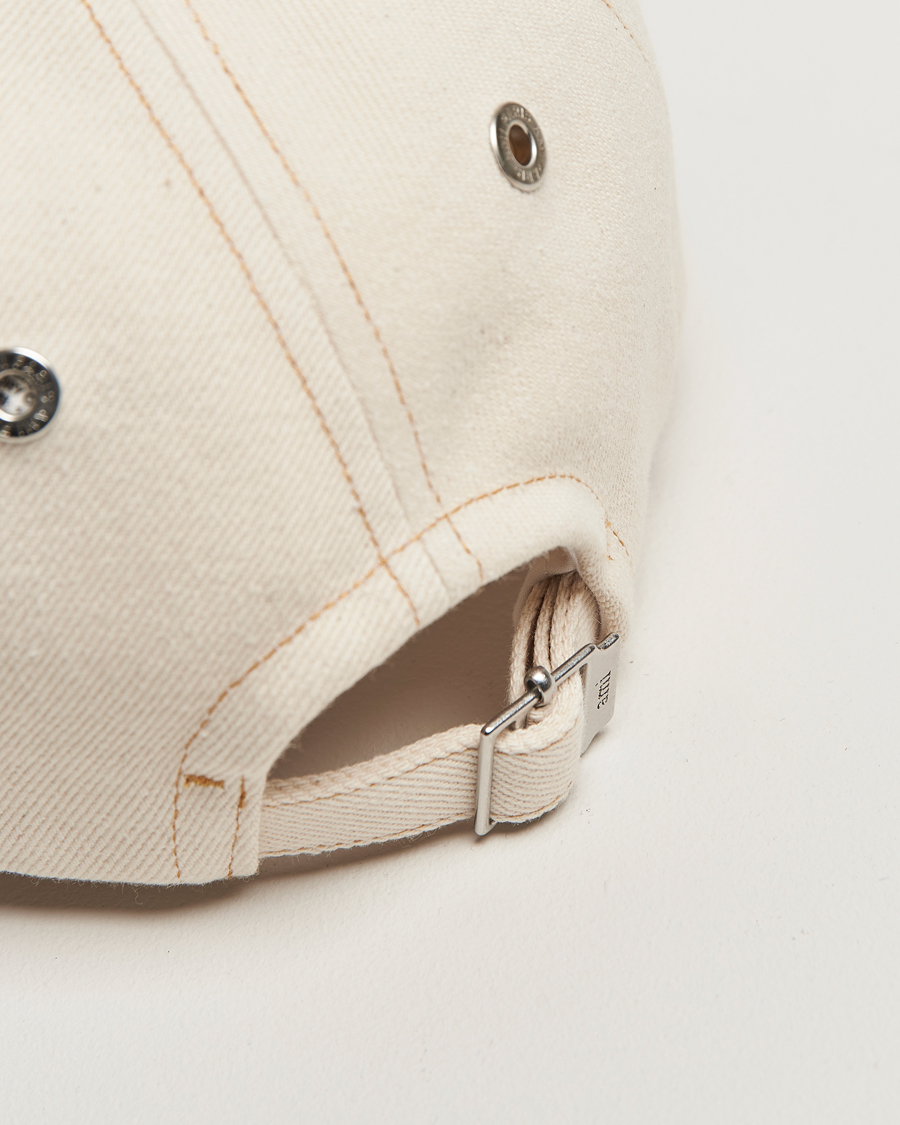 Herre | AMI Heart Logo Cap White Cream | AMI | Heart Logo Cap White Cream