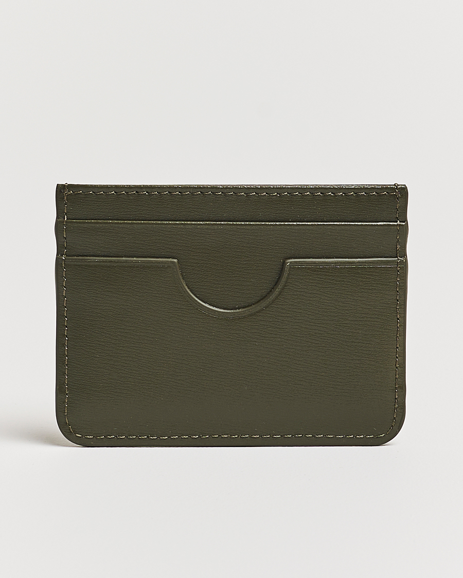 Herre | AMI Tonal Heart Logo Card Holder Dark Olive | AMI | Tonal Heart Logo Card Holder Dark Olive