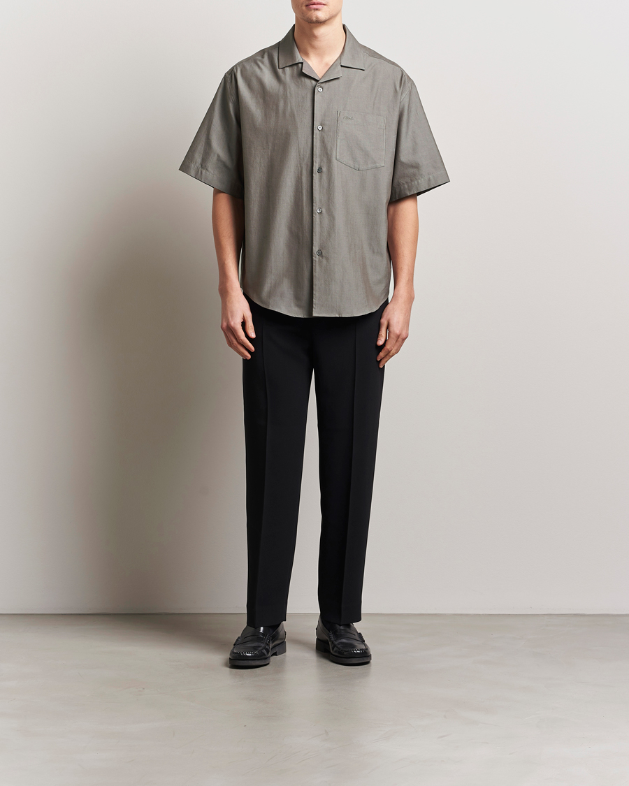 Herre | Skjorter | AMI | Short Sleeve Boxy Shirt Smoke Grey