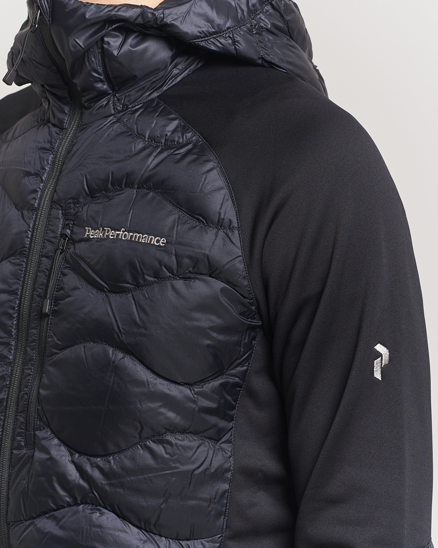 Herre | Jakker | Peak Performance | Helium Down Hooded Hybrid Jacket Black