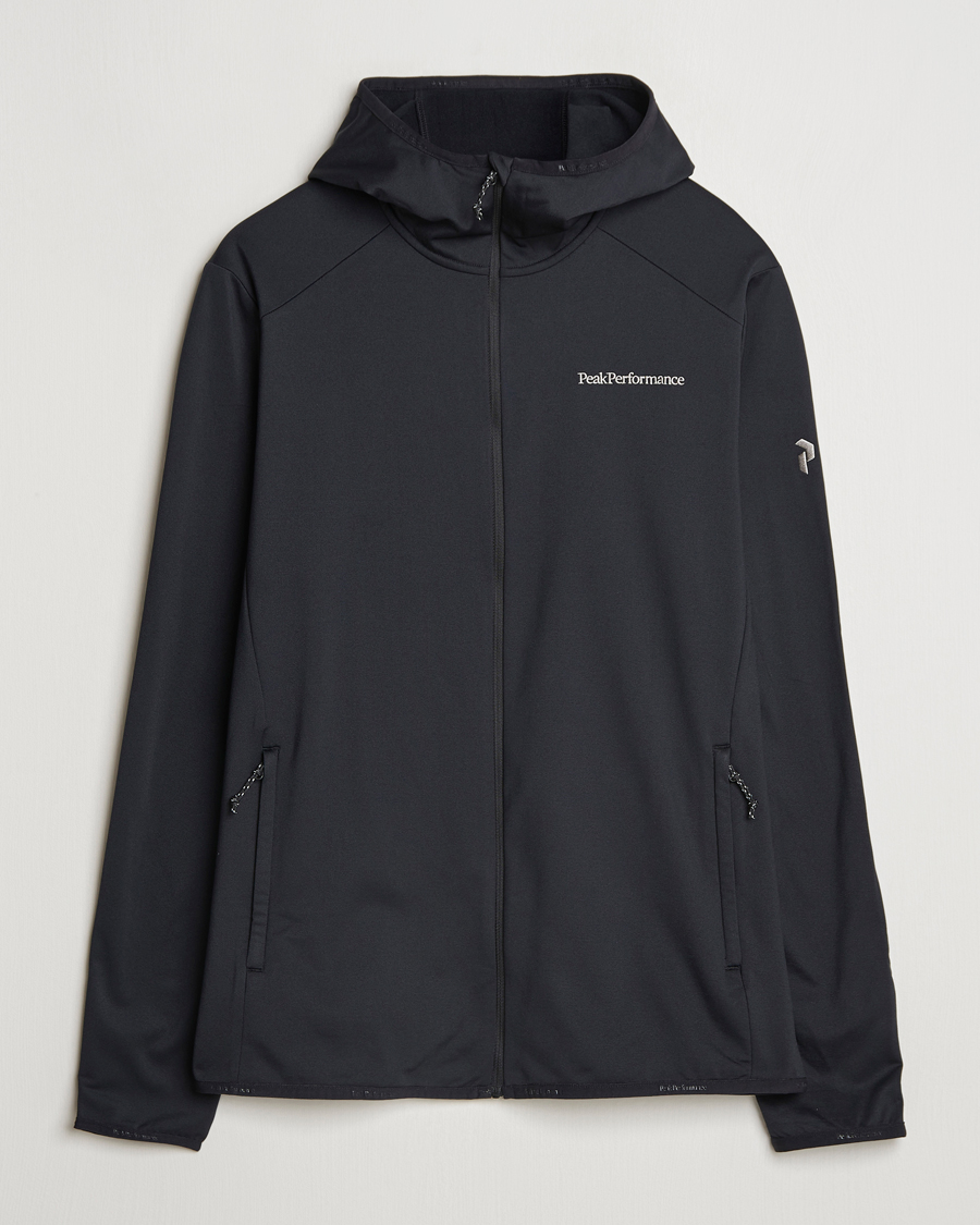 Herre | Trøjer | Peak Performance | Light Hooded Full Zip Black