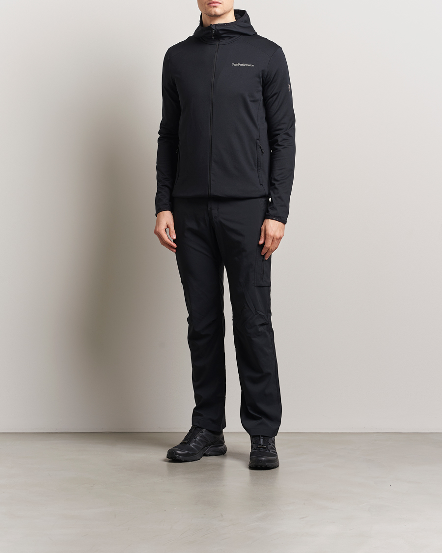 Herre | Trøjer | Peak Performance | Light Hooded Full Zip Black