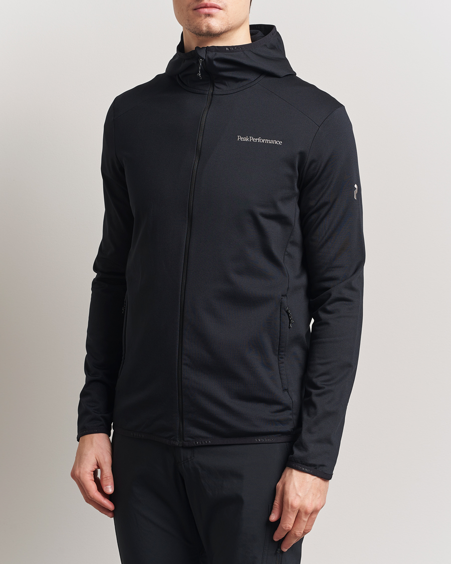 Herre | Trøjer | Peak Performance | Light Hooded Full Zip Black