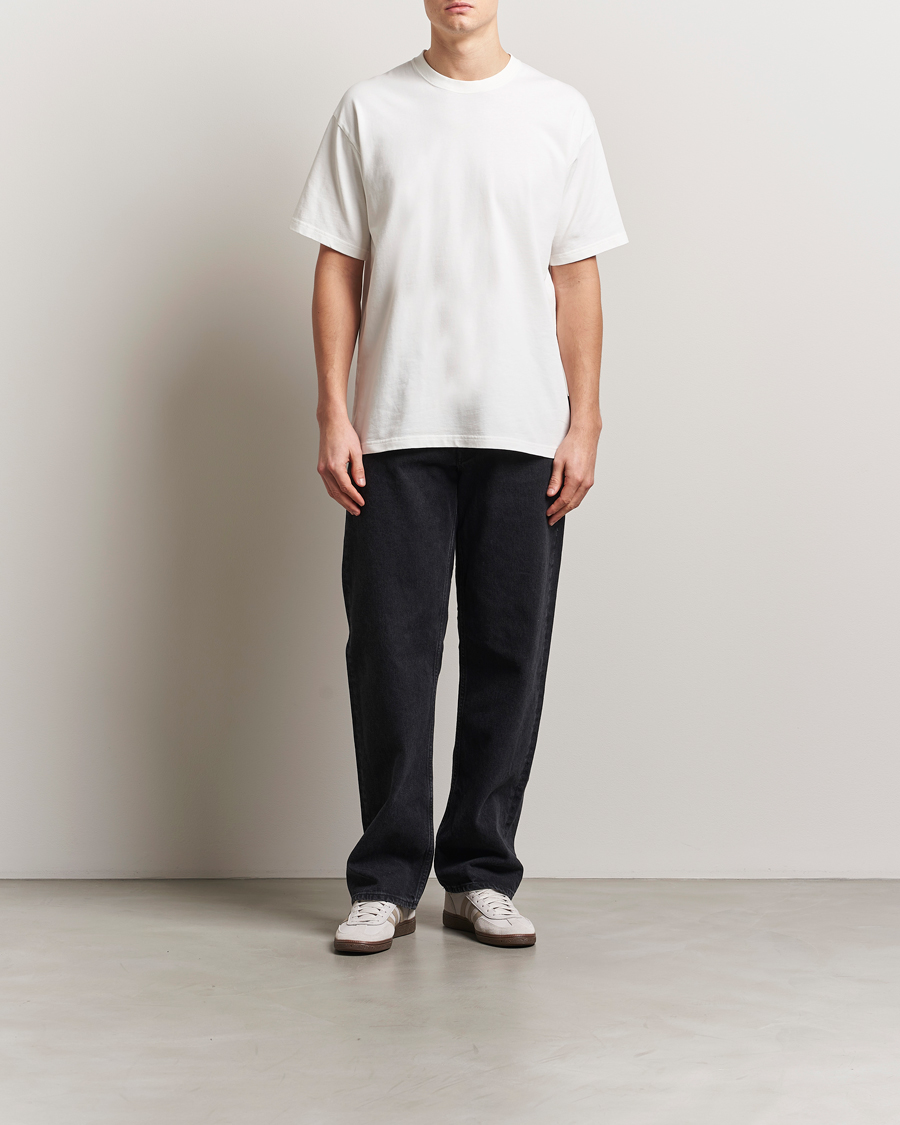 Herre | T-Shirts | Peak Performance | Heavy Cotton Crew Neck T-Shirt Off White