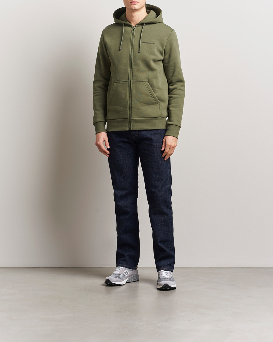 Herre | Trøjer | Peak Performance | Original Full Zip Hoodie Pine Needle
