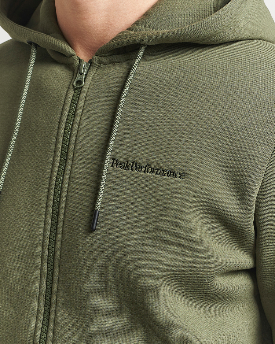 Herre | Trøjer | Peak Performance | Original Full Zip Hoodie Pine Needle