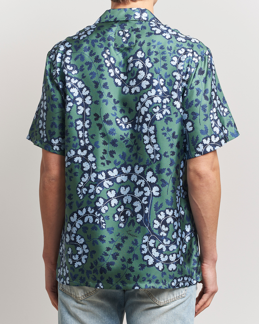 Herre | Skjorter | Lanvin | Rateau Print Bowling Shirt Sage Green
