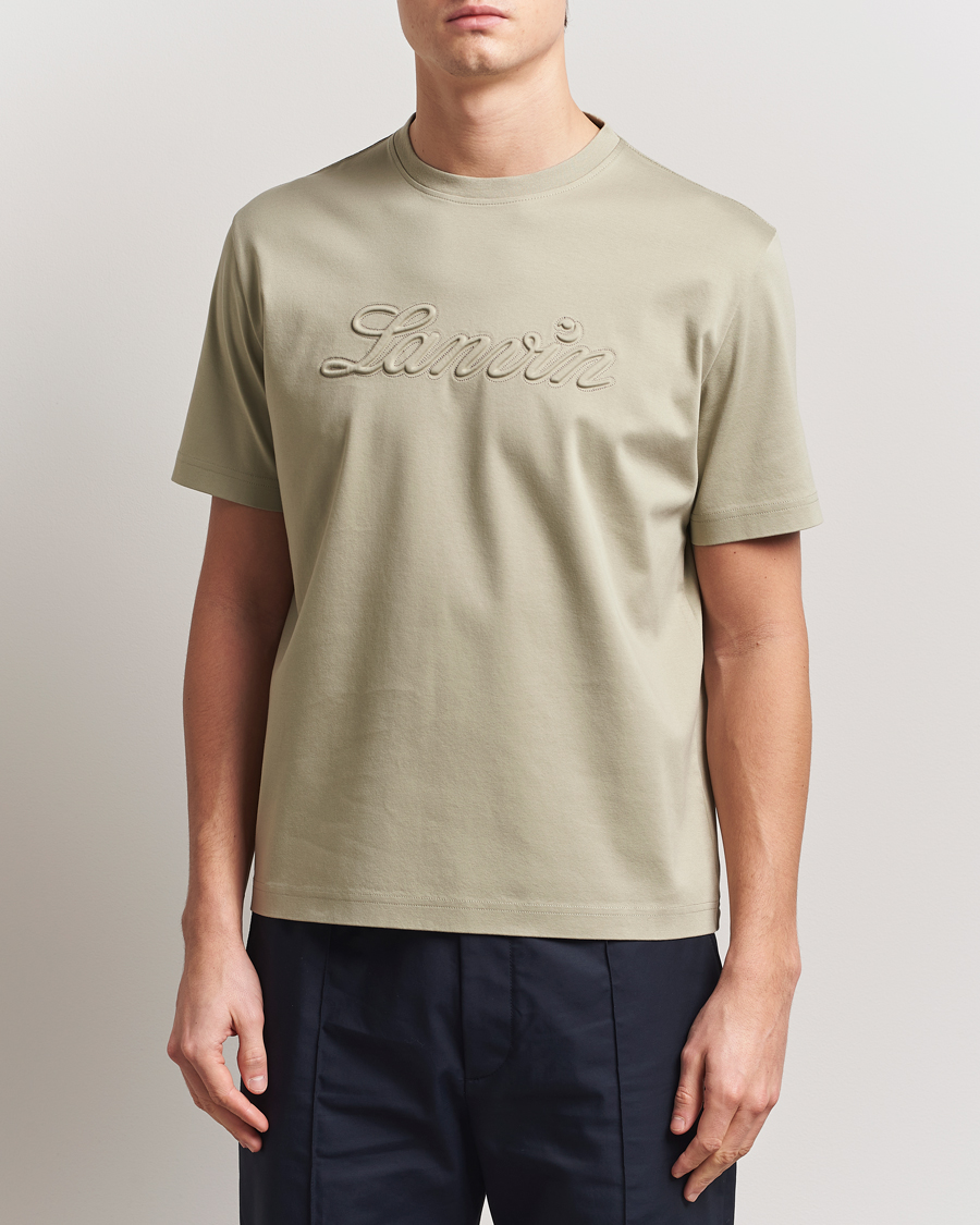 Herre | T-Shirts | Lanvin | Debossed Script T-Shirt Lin