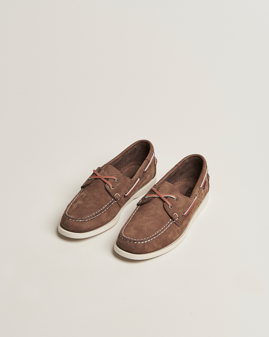 Herre | Sejlersko | Sebago | Docksides Portland Nubuck Boat Shoe Dark Brown