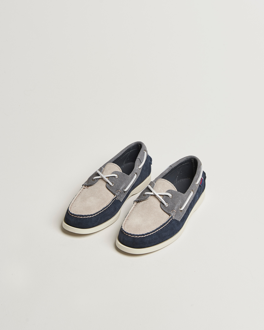 Herre | Sejlersko | Sebago | Docksides Portland Jib Boat Shoe Navy/Grey