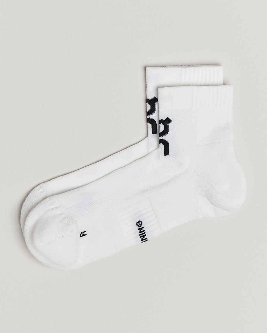 Herre | Strømper | On | Core Run Sock Mid 2-Pack White