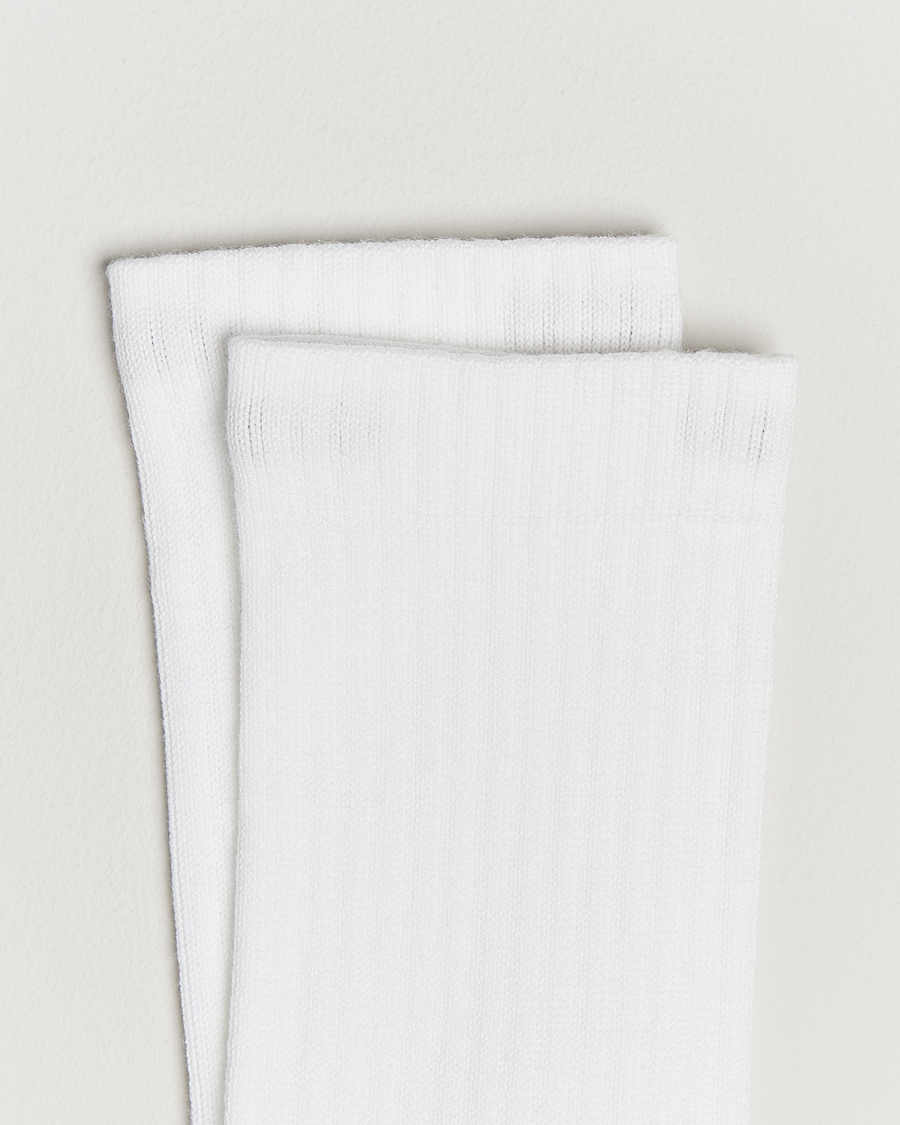 Herre | Undertøj | Sweyd | Two Tone Cotton Socks Off White/White
