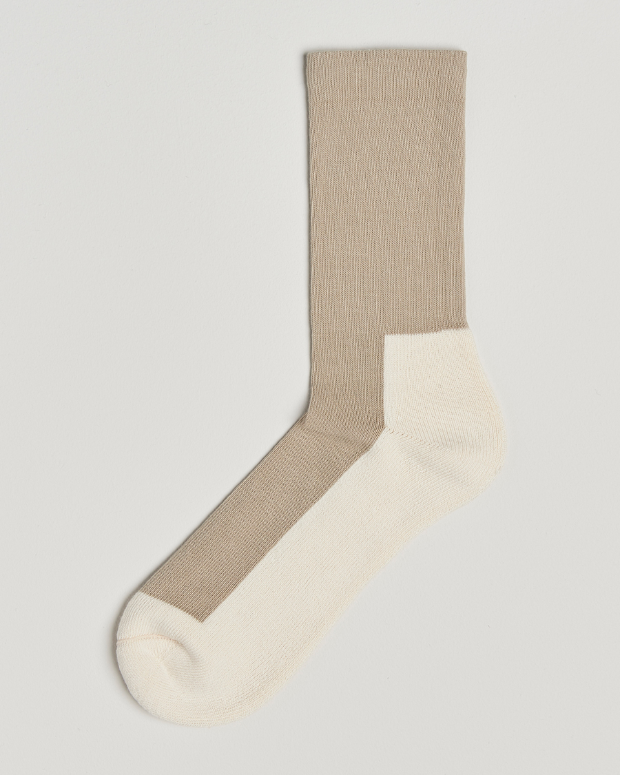 Herre | Undertøj | Sweyd | Two Tone Cotton Socks Sand/Off White