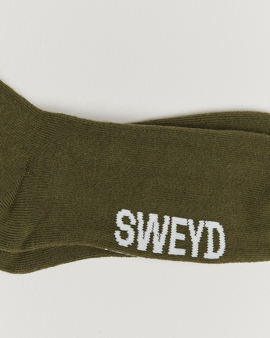 Herre | Undertøj | Sweyd | Cotton Cabin Socks Army Green