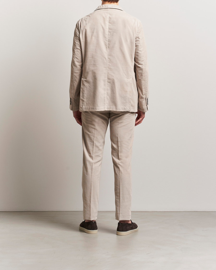 Herre | Jakkesæt | Massimo Alba | Sloop Baby Corduroy Suit Beige