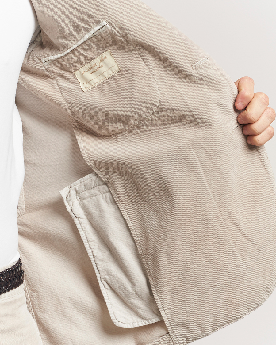 Herre | Jakkesæt | Massimo Alba | Sloop Baby Corduroy Suit Beige