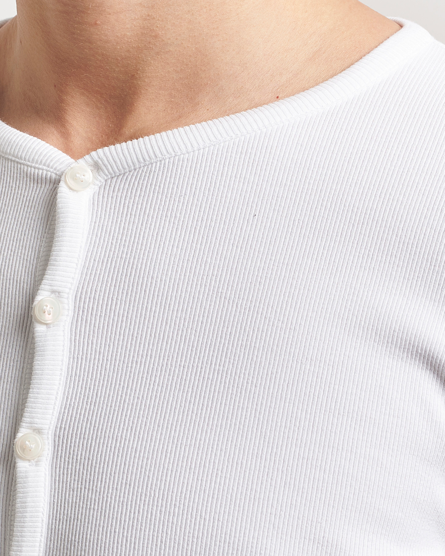 Herre | Trøjer | Tiger of Sweden | Roye Long Sleeve Henley Pure White