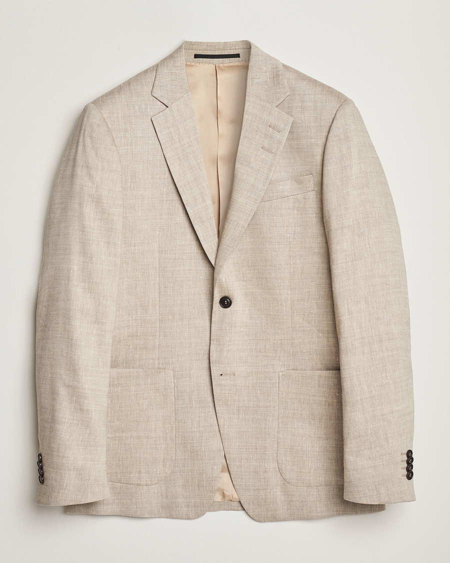 Herre | Blazere & jakker | Tiger of Sweden | Justin Linen/Wool Blazer Soft Latte