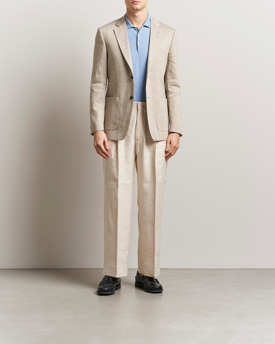 Herre | Blazere & jakker | Tiger of Sweden | Justin Linen/Wool Blazer Soft Latte
