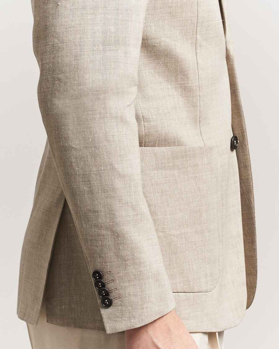 Herre | Blazere & jakker | Tiger of Sweden | Justin Linen/Wool Blazer Soft Latte