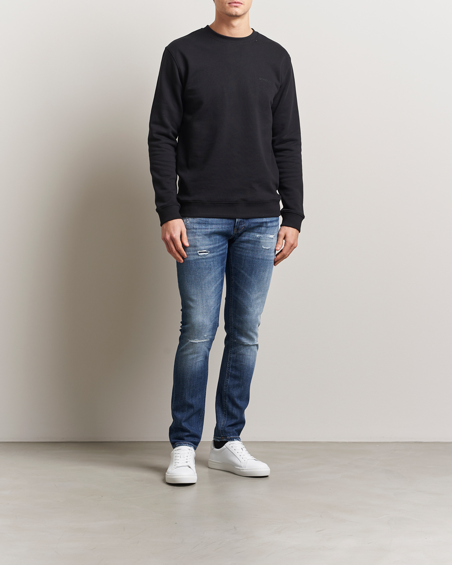 Herre | Jeans | Dondup | George Distressed Jeans Dark Blue