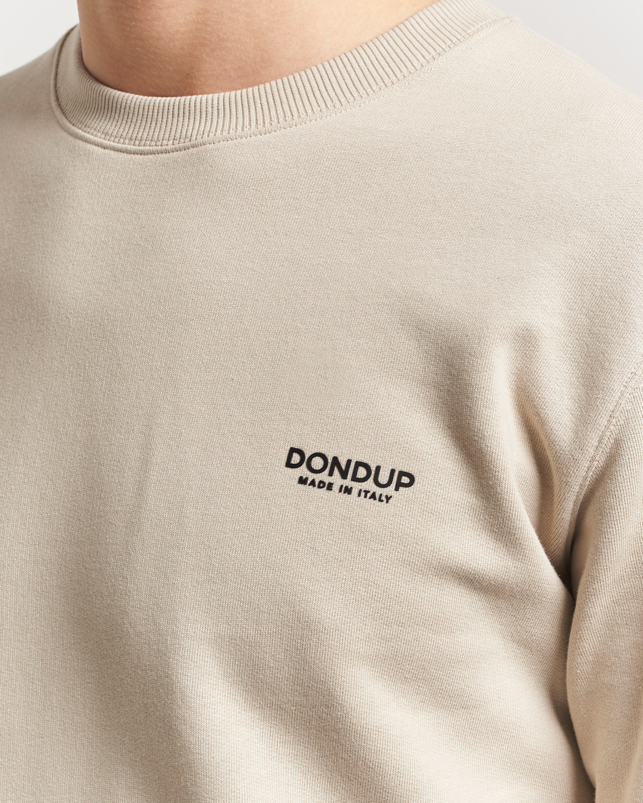Herre | Trøjer | Dondup | Logo Crew Neck Sweatshirt Sand
