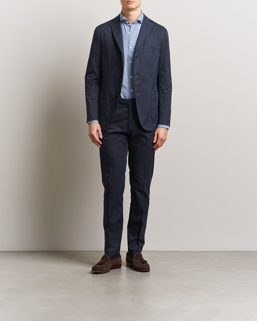 Herre | Jakkesæt | Boglioli | K Jacket Supima Cotton Suit Navy