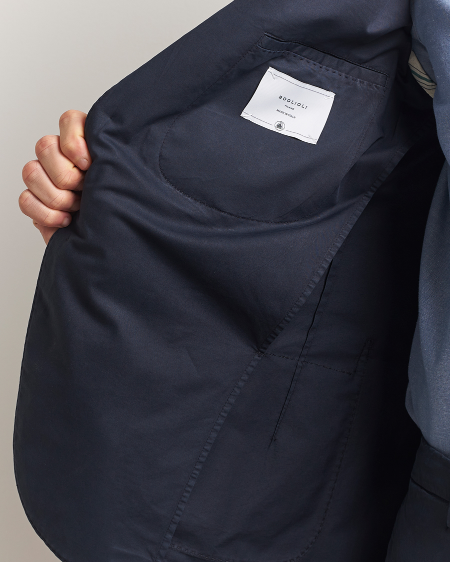 Herre | Jakkesæt | Boglioli | K Jacket Supima Cotton Suit Navy